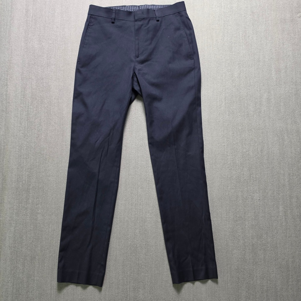 Apt. 9 Dress Pants Men 29/30 Navy Blue Extra Slim Fit Trousers